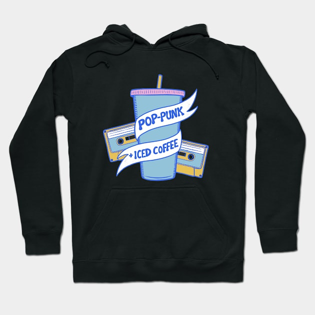 Pop-Punk and Iced Coffee Hoodie by cecececececelia